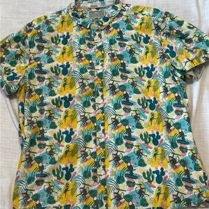 H&M Multicolor Tropical Print Casual Shirt